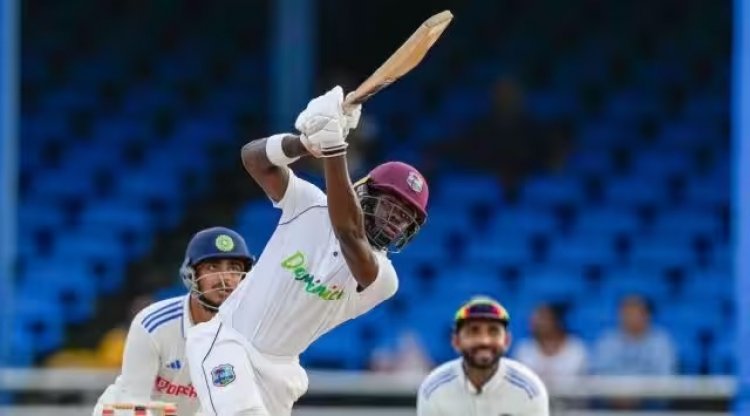 India Toil but Keep West Indies in Check on Rain-Affected Day