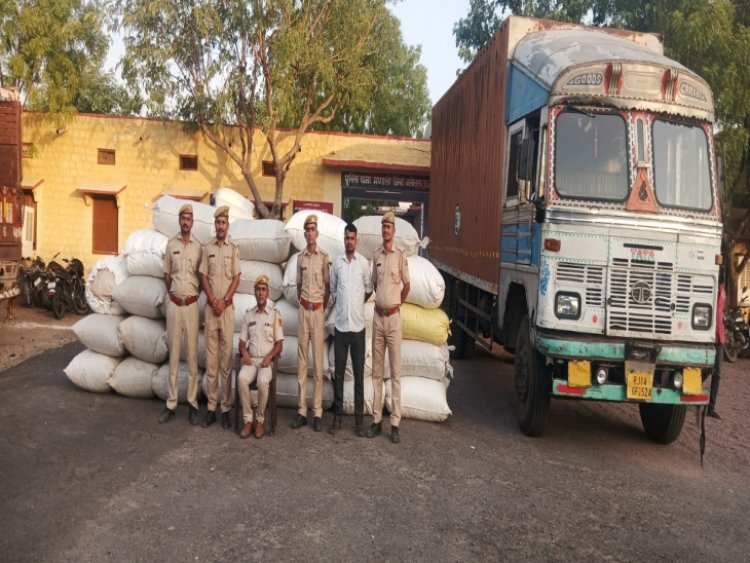 Jodhpur: Trailer full of poppy husk caught in Balesar, 36 quintals of poppy husk seized