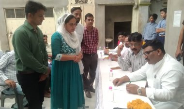 मदरसा बोर्ड अध्यक्ष ने किया मदरसों का निरीक्षण