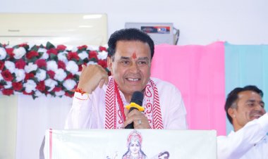 संसदीय कार्य, विधि एवं विधिक कार्य मंत्री जोगाराम पटेल ने किया ग्रामीण सेवा शिविर का अवलोकन, 204.5 लाख रुपये के विकास कार्यों का शिलान्यास व लोकार्पण